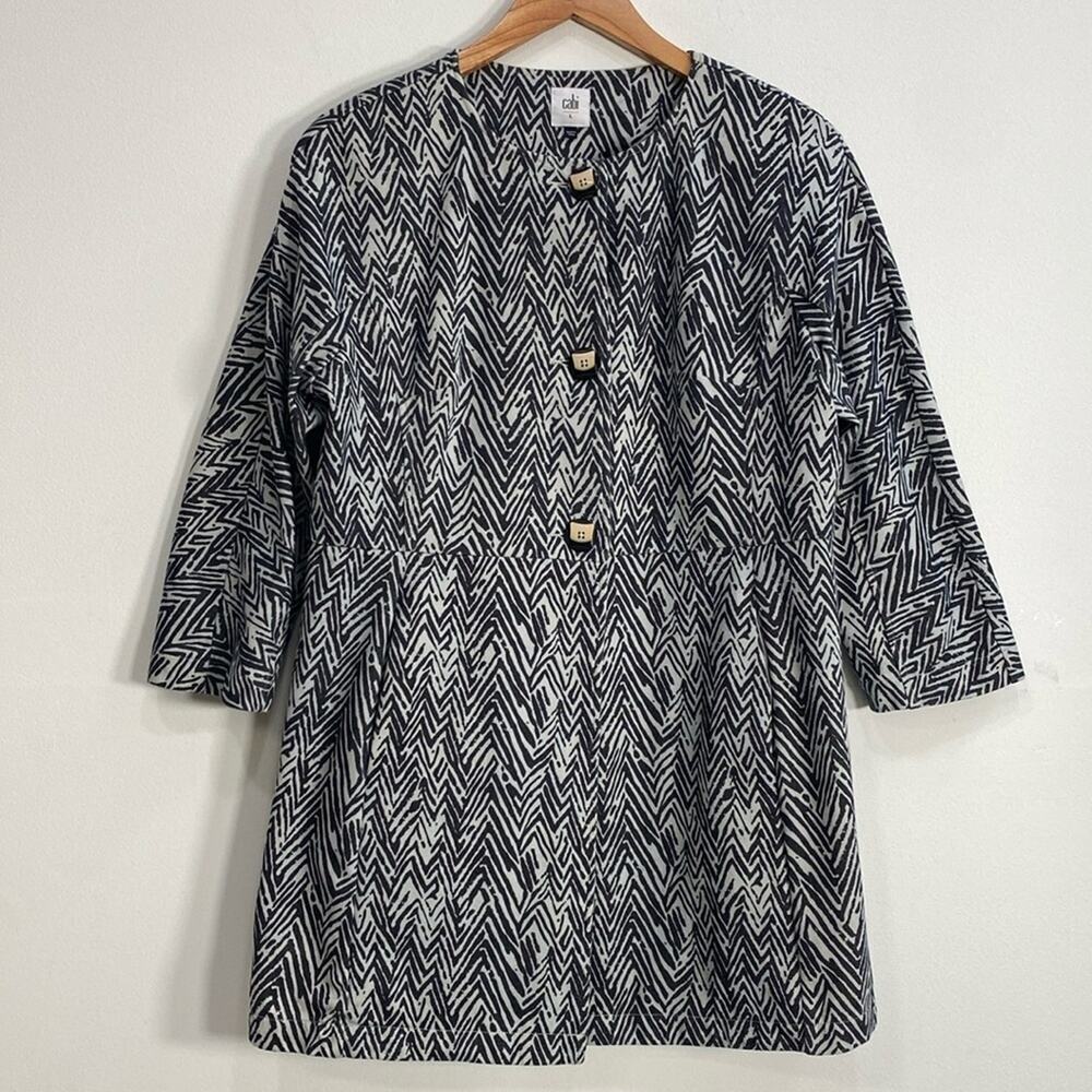 Cabi Chevron Jacket Art to Wear Large